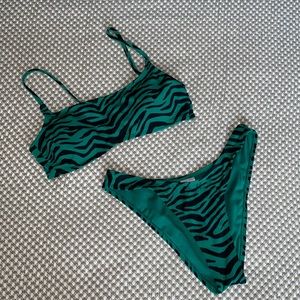 BIKINI Ribbed Tiger Print (washed & never worn)